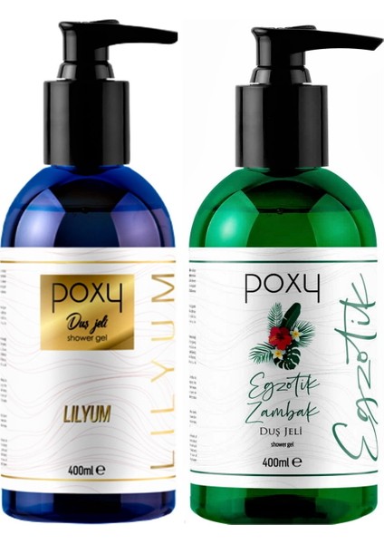Egzotik Zambak Duş Jeli 400 ml & Lilyum Duş Jeli 400 ml