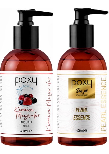 Kırmızı Meyveler Duş Jeli 400 ml & Pearl Essence Duş Jeli 400 ml