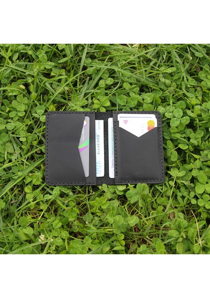 Mıll - Siyah Gerçek Deri Cüzdan
