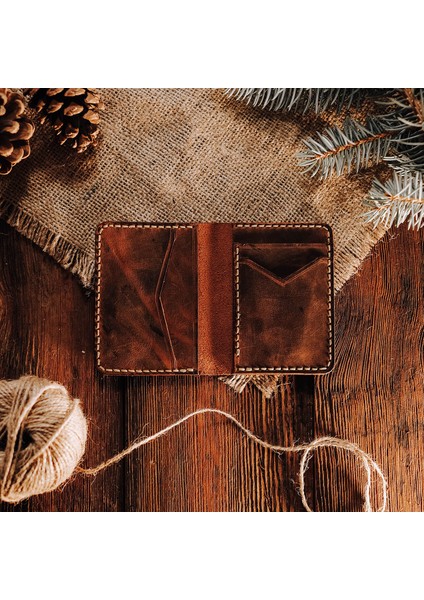 Mıll - Taba Kahverengi Gerçek Deri Cüzdan fiyatları