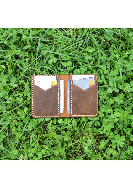 Pıne - Taba Kahverengi Hakiki Deri El Yapımı Cüzdan fırsatları