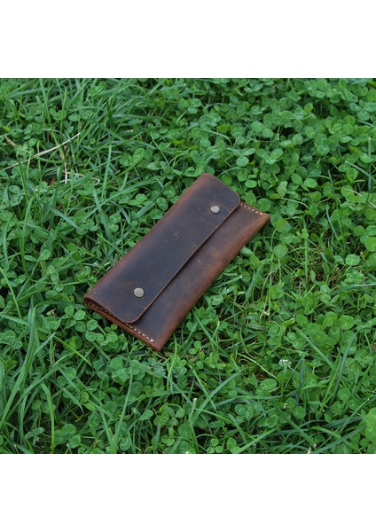 El Yapımı Hakiki Deri Cüzdan Taba Kahvesi -Duende fiyatları