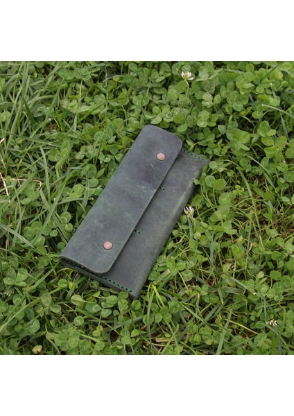 El Yapımı Hakiki Deri Cüzdan Yeşil - Duende fiyatları