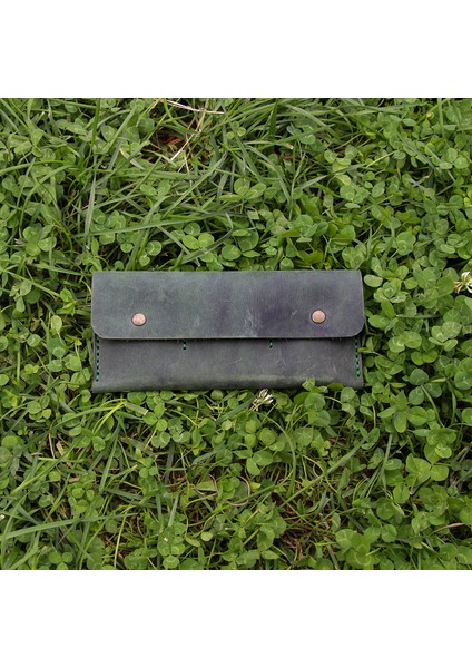 El Yapımı Hakiki Deri Cüzdan Yeşil - Duende modelleri