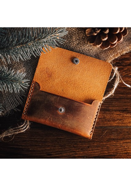 Napol - El Yapımı Gerçek Deri Kartlık