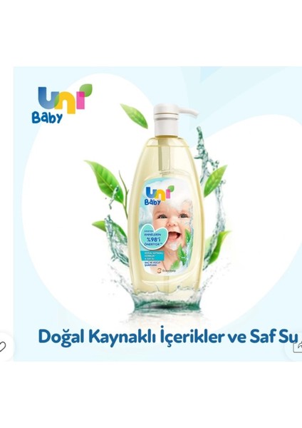 Uni Baby Saç ve Vücut Şampuan 700ML (Pompalı) (4 Lü Set)