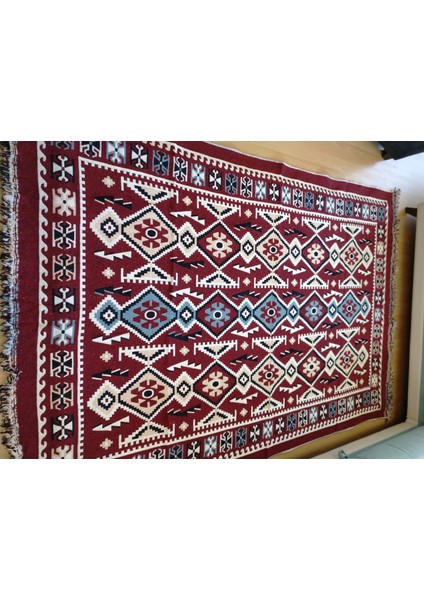 Makine Dokuması Parlak Uşak Antik Kilimi, Püsküllü fiyatları