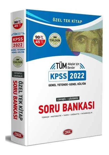 Data Yayınları 2022 KPSS Genel Yetenek - Genel Kültür Cevaplı - Çözümlü Soru Bankası