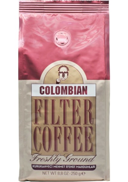 Kurukahveci Mehmet Efendi  Colombian Filter Coffee 250 gr - 1 Paket