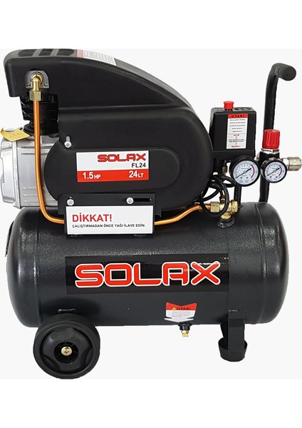 FL24 1.5 Hp 8 Bar 24 Lt Yağlı Hava Kompresörü