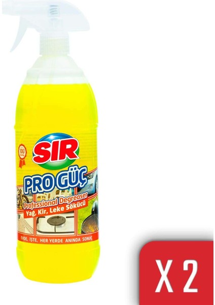 Pro Güç Yağ Kir Leke Sökücü Sprey 1000 ml x 2