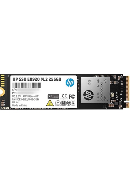 Hp EX920 256GB M.2 2280 SSD Disk 2YY45AA