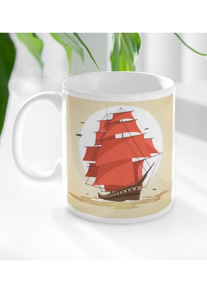 Gift Gemi Tasarımlı Beyaz Kupa Bardak-1