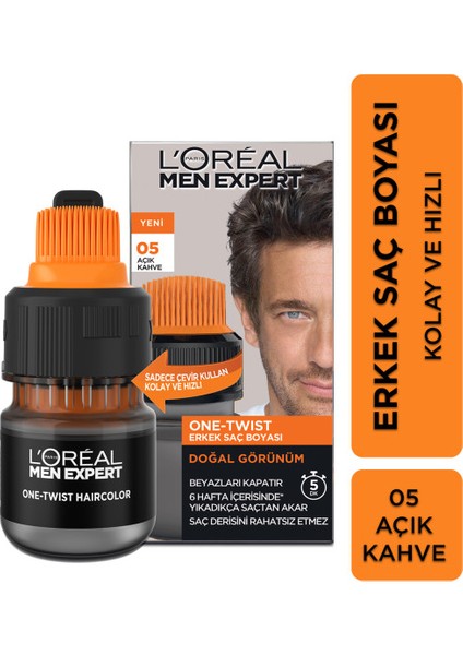 Men Expert One-Twist Erkek Saç Boyası Açık Kahve 05