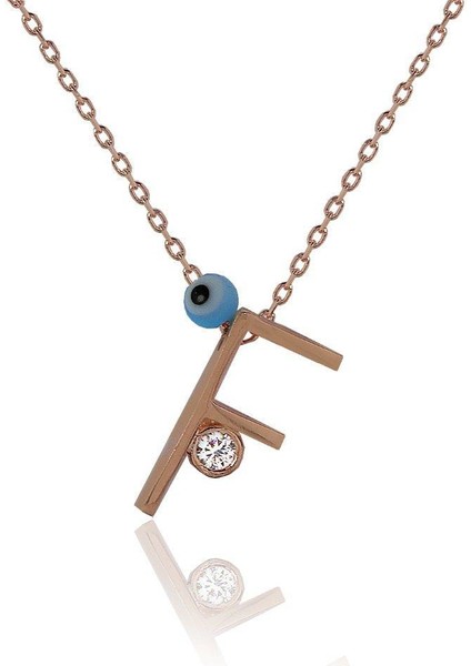 F Harf Gümüş Kolye fiyatları