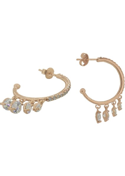 Zirkon Taşlı Yarım Halka K fiyatları