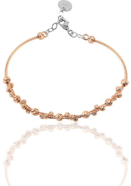 Gümüş Rose Dorica Toplu Bilezik