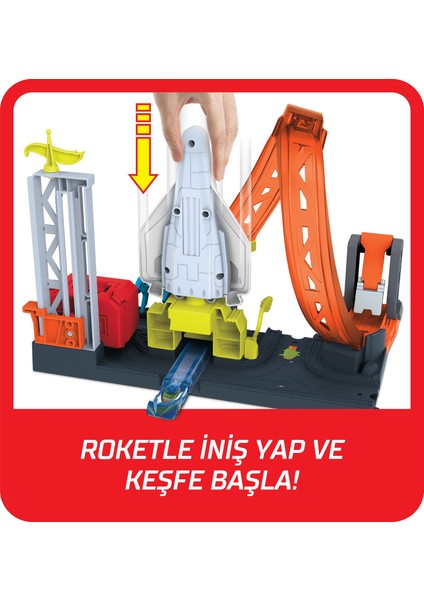 Hot Wheels Tekerlekli Yarış Dünyası Oyun Seti Roket Temalı GTT75