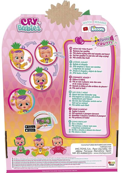 Ağlayan Bebekler Tutti Frutti W1 Ananas Pia