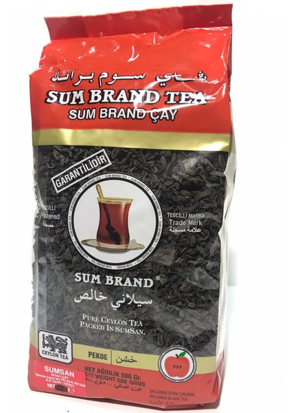 Çay Sumbrand Pekoe Şeffaf Kaçak Siyah Ithal Çay 500 gr