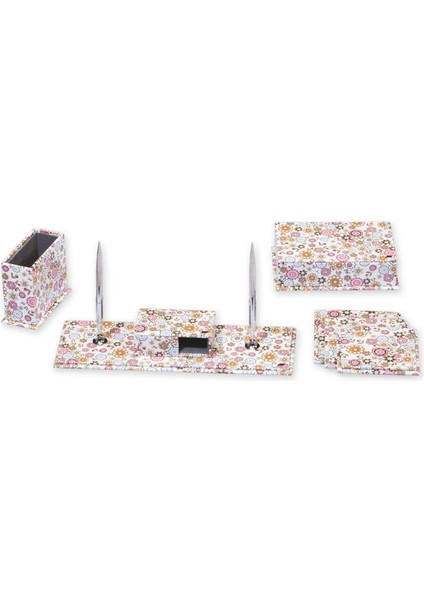 7850-340 Multicolor Çiçek Suni Deri Sümen Takımı modelleri