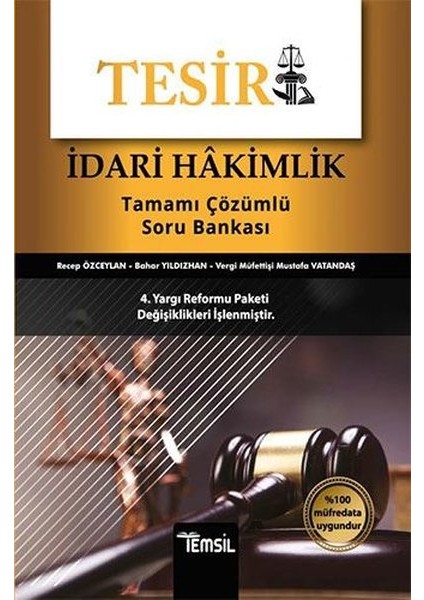 Tesir İdari Hakimlik Tamamı Çözümlü Soru Bankası