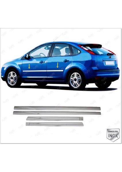 Ford Focus 2 Hb Krom Yan Kapı Çıta 4 Kapı 2004-2008 P.çelik