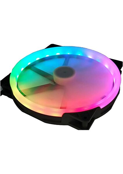 Asian Tech Store 20CM Rgb 12V Kasa Fanı