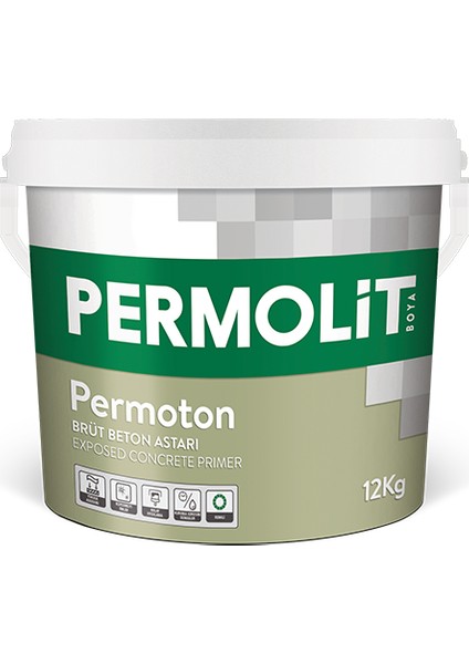 Permoton Brüt Beton Astarı
