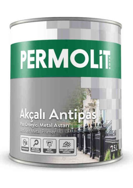 Akçalı Antipas Pas Önleyici Metal Astarı