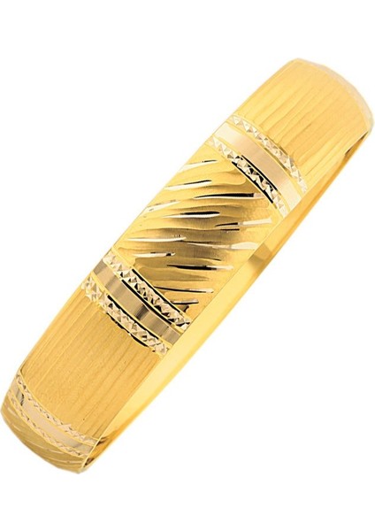 Mega Bilezik 14 Ayar Altın Şarnelli 10 Gram