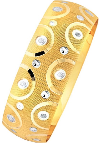 14 Ayar Mega Bilezik Noktalı Rojdalı 25 Gram