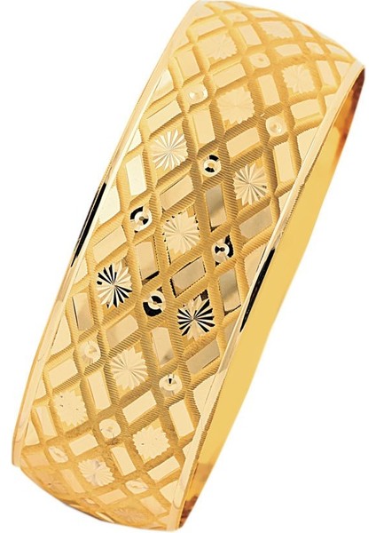 Kalın Altın Bilezik 14 Ayar 25 Gram Jale Model