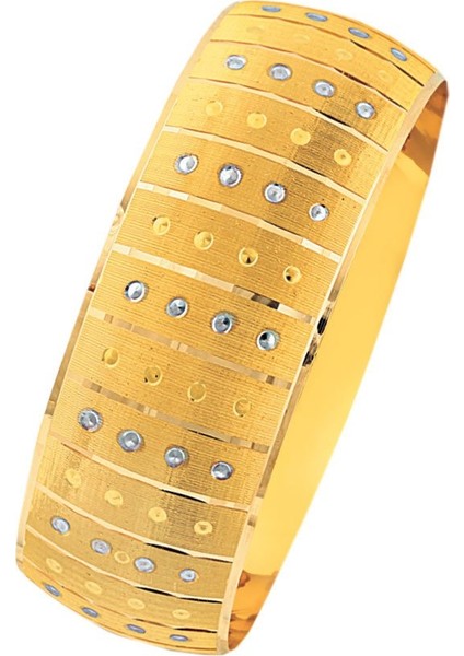 25 Gram Mega Bilezik 14 Ayar Noktalı