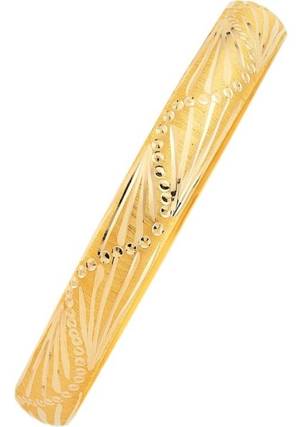 14 Ayar Hediyelik Altın Bilezik Nokta Desen 7 Gram