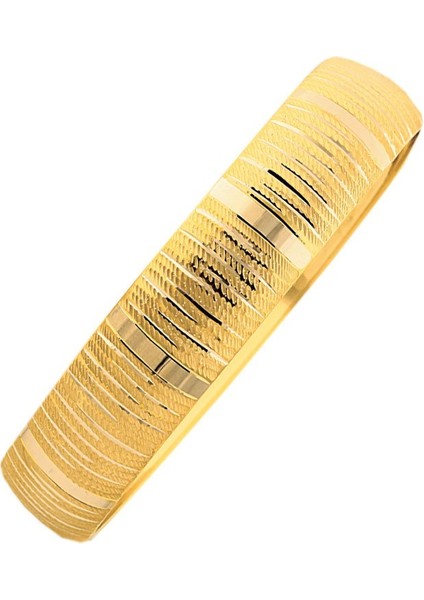 Mega Bilezik 14 Ayar Altın Şarnelli Hediyelik 10 Gram
