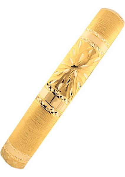 Hediyelik 14 Ayar Altın Şarnelli Bilezik Güneş 7 Gram