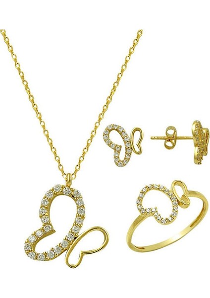 Üçlü Set Kelebekli Altın 5.00 Gram