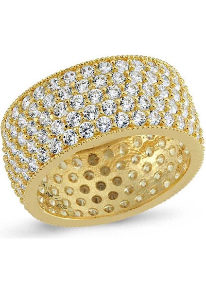 14 Ayar Tamtur Yüzük 5 Sıralı 5.25 Gram