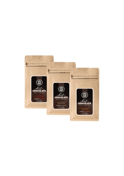 Sıcak Çikolata Avantajlı Kış Paketi (Fındık-Çilek-Karamel) 250 gr x 3