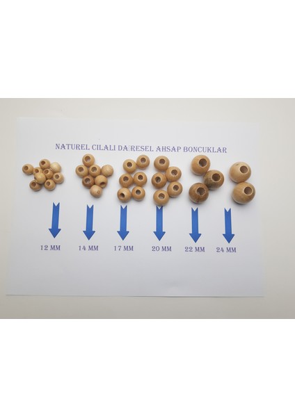 Natural Ahşap Boncuk Cilalı Dairesel 20 mm 120 gr fiyatları