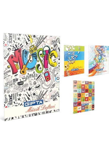 Müzik Defteri A4 40 Yaprak Karton Kapaklı