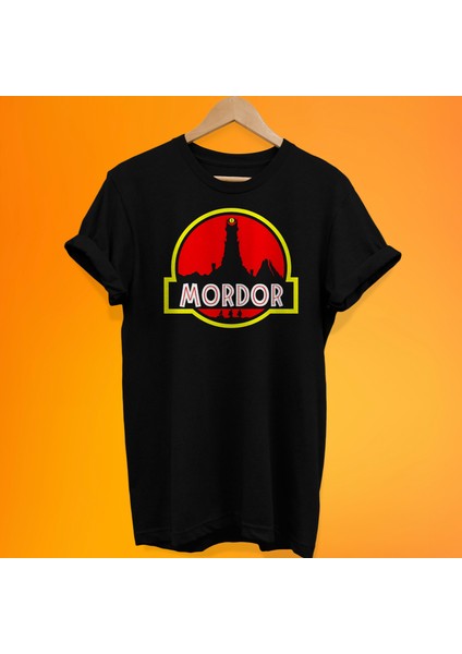 Yüzüklerin Efendisi Mordor Baskılı %100 Pamuk Oversize T-Shirt Büyük Beden Tişört