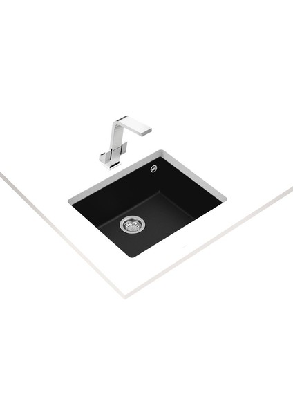 Square 50.40 Tg Black Tezgah Altı Granit Evye fiyatları