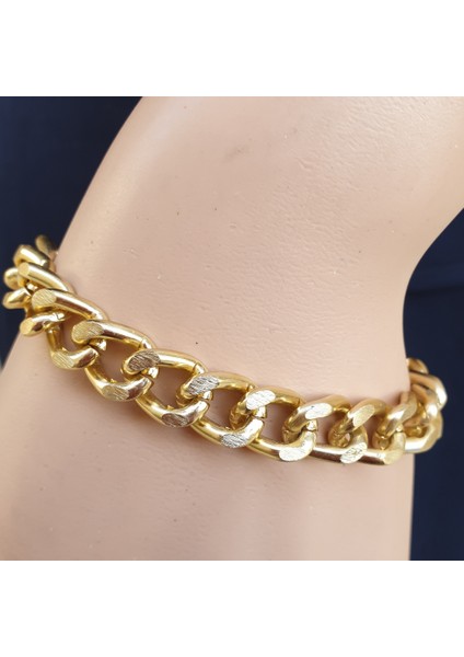 Gold Renk Kalın Zincir Bileklik