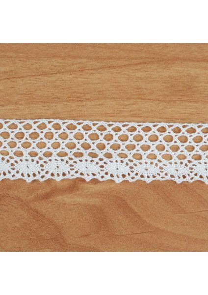 10 Metre Kenar Pamuk Dantel 28MM (Beyaz Veya Krem) (P965) Tek Ebat Beyaz modelleri