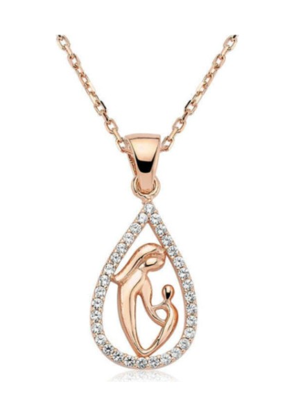 Anne 925 Ayar Gümüş Kolye