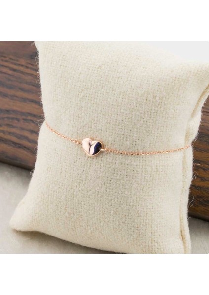 Kalp 925 Ayar Gümüş Bileklik