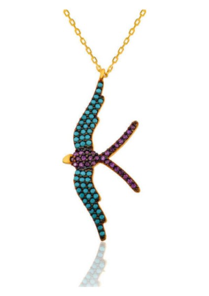 Uçan Kuş 925 Ayar Gümüş Kolye