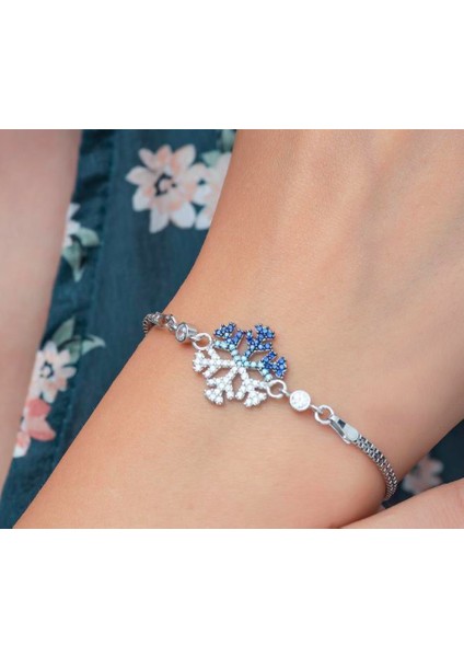 Kar Tanesi 925 Ayar Gümüş Bileklik